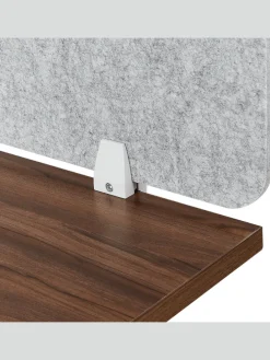 Schreibtischtrennwand SPLIT in Grau - (W) 80 x (H) 50 x (L) 1 cm