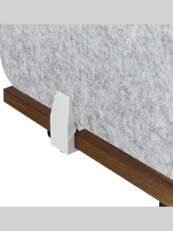 Schreibtischtrennwand SPLIT in Grau - (W) 80 x (H) 50 x (L) 1 cm