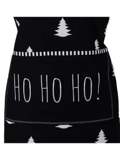 Schürze in Schwarz/ Weiß - (L)85 x (B)70 cm