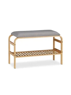 Schuhbank 3 Paar in Natur - (B)69 x (H)46 x (T)30 cm