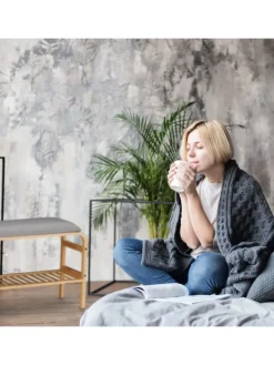 Schuhbank 3 Paar in Natur - (B)69 x (H)46 x (T)30 cm