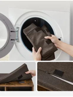 Schuhbank in Braun/ Schwarz - (B)104 x (H)48 x (T)30 cm