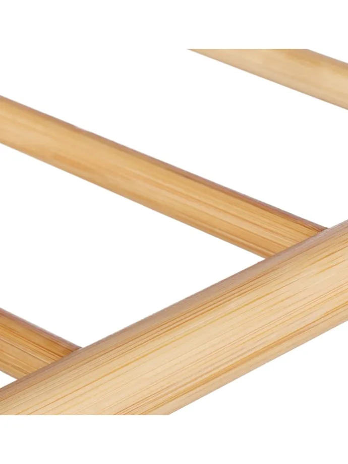 Schuhbank in Natur/Grau