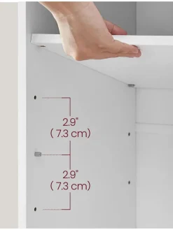 Schuhbank in Weiß/ Grau - (B)104 x (H)48 x (T)30 cm