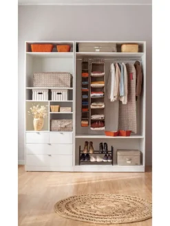 Schuhregal in Schwarz - (B)62 x (H)35 x (T)23 cm