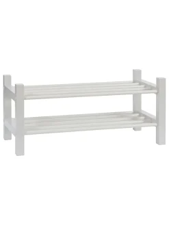 Schuhregal in Weiß - (B)73 x (H)33 x (T)32 cm