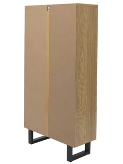 Schuhschrank ''Calypso'' in Hellbraun - (B)60 x (H)115x (T)24 cm