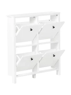 Schuhschrank GIBSON in Weiß - (W) 80 x (H) 90 x (L) 20 cm