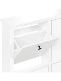 Schuhschrank GIBSON in Weiß - (W) 80 x (H) 90 x (L) 20 cm