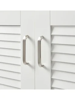 Schuhschrank Løten in Weiß (H)97cm (B)120cm