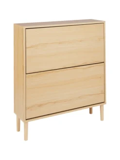 Schuhschrank NORRIS in Braun - (W) 80 x (H) 90 x (L) 24 cm