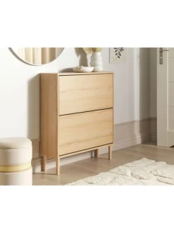 Schuhschrank NORRIS in Braun - (W) 80 x (H) 90 x (L) 24 cm