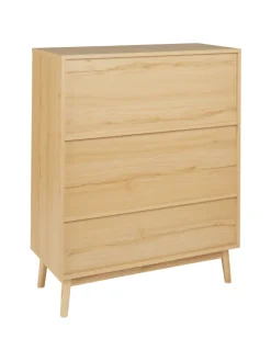 Schuhschrank PEROTE in Braun/Schwarz - (W) 80 x (H) 97 x (L) 35 cm