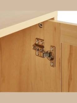 Schuhschrank PEROTE in Braun/Schwarz - (W) 80 x (H) 97 x (L) 35 cm