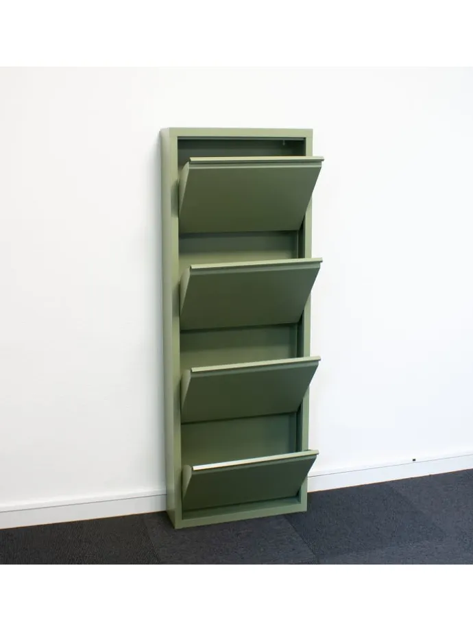 Schuhschrank Pisa 6 Grün 150 x 16 cm