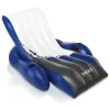 Schwimmlounge "Floating Recliner" in Blau/ Weiß - (L)180 x (B)135 cm