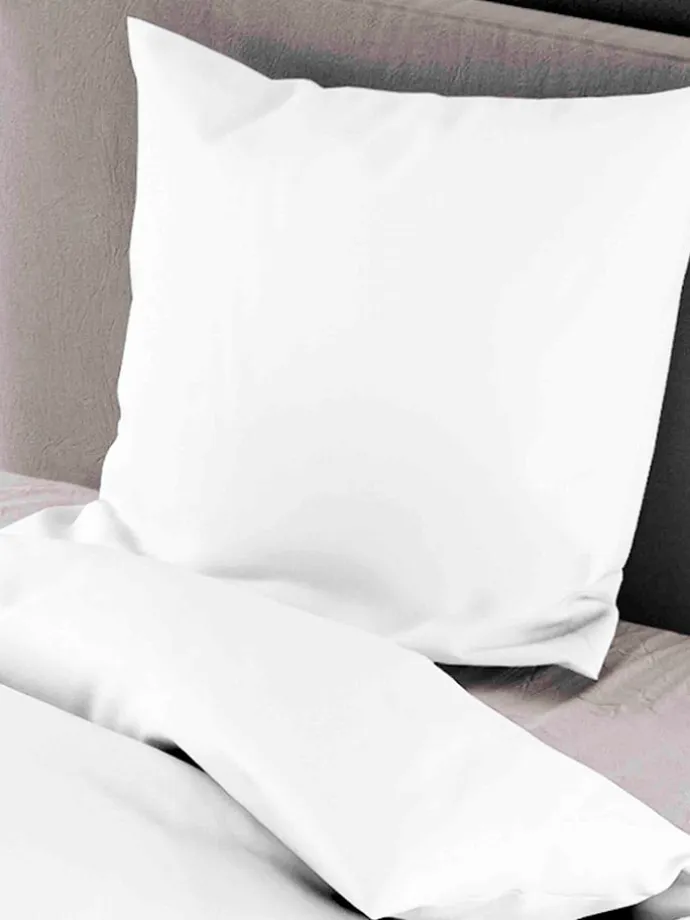 Seersucker-Bettwäsche in Weiß