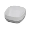 Seifenschale "Slim" in Weiß/ Grau - (B)7,9 x (H)3,6 x (T)7,4 cm
