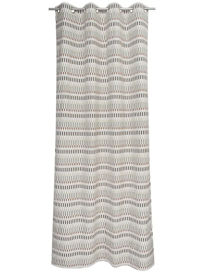 Ösenschal "Espen" in Creme/ Bunt