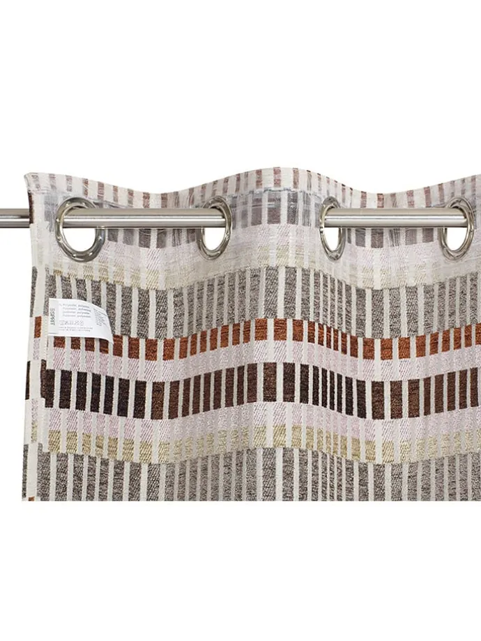 Ösenschal "Espen" in Creme/ Bunt