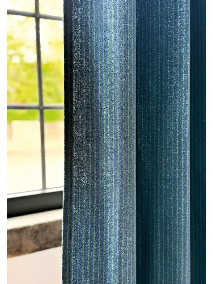 Ösenschal "Fun" in Blau/ Grün