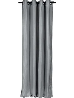 Ösenschal "Fun" in Grau/ Weiß