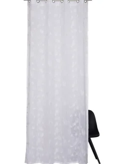 Ösenschal "Gingko" in Weiß