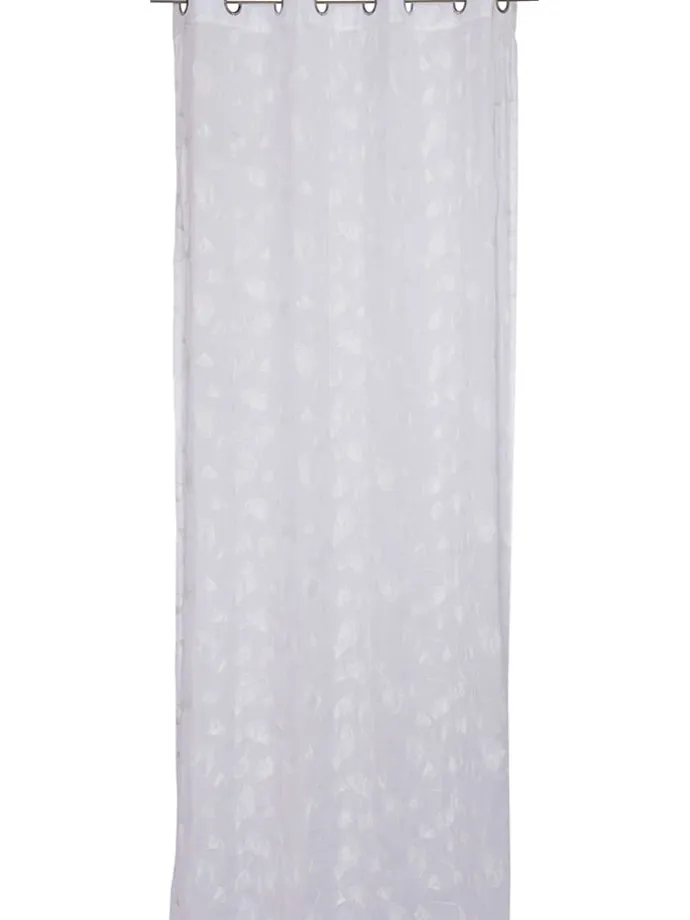 Ösenschal "Gingko" in Weiß