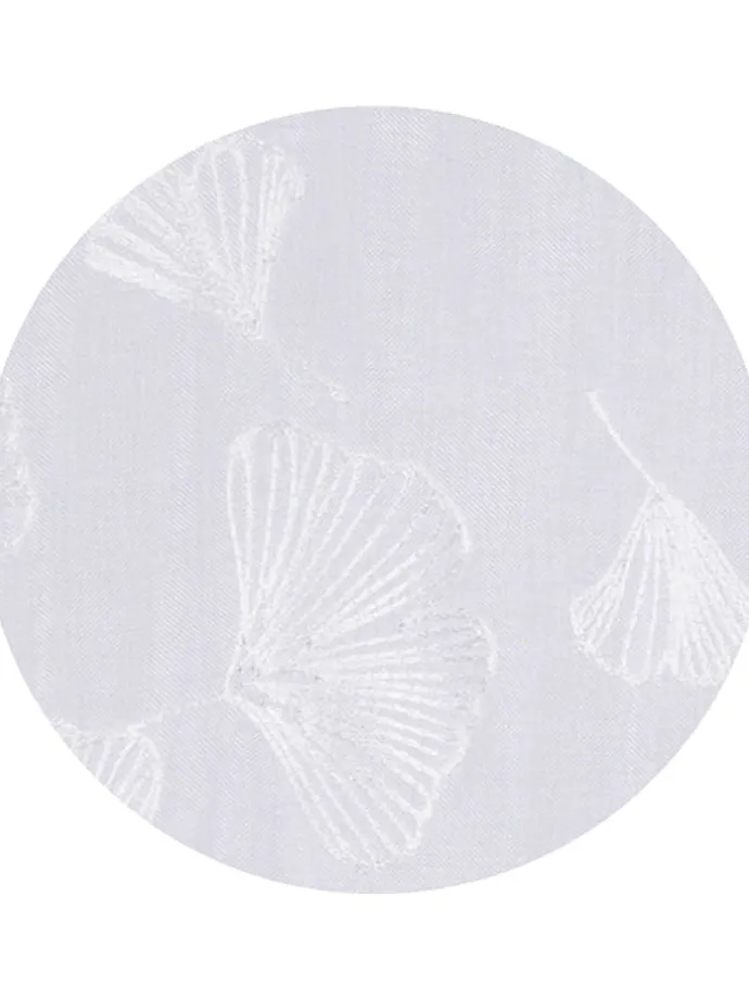 Ösenschal "Gingko" in Weiß