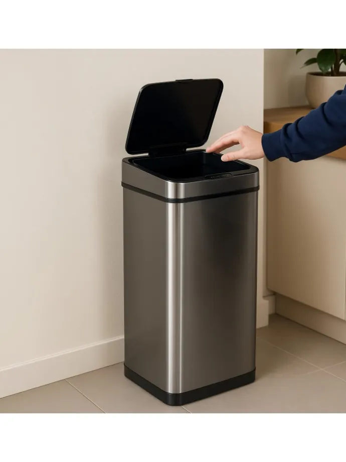 Sensor Mülleimer in Grau - 60 l