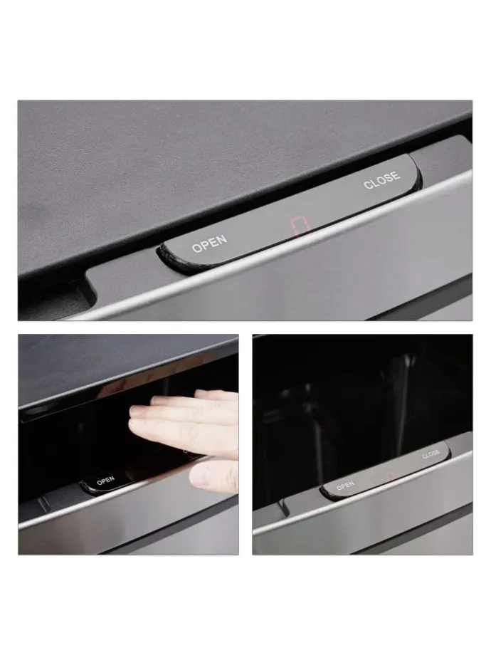 Sensor Mülleimer in Grau - 60 l