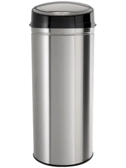 Sensor-Abfalleimer in Silber - 30 l