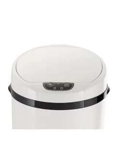 Sensor-Badabfalleimer in Weiß - 9 l