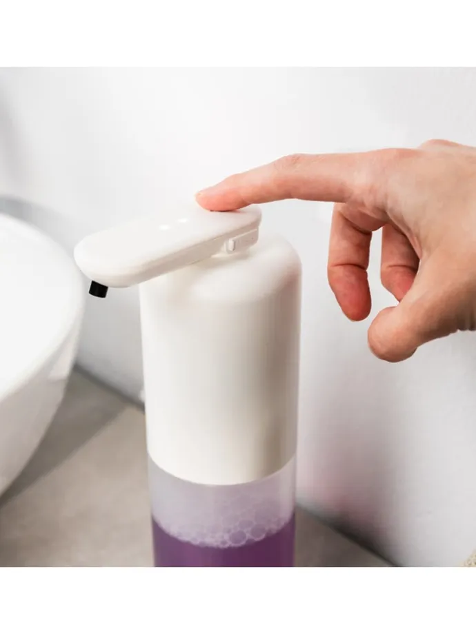 Sensor-Seifenspender in Weiß/ Transparent - 350 ml