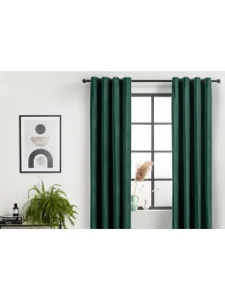 Ösenvorhang in Grün