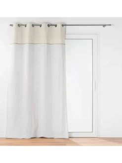 Ösenvorhang in weiß