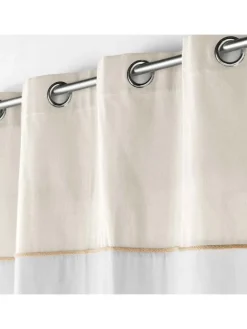 Ösenvorhang in weiß