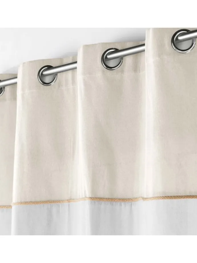 Ösenvorhang in weiß