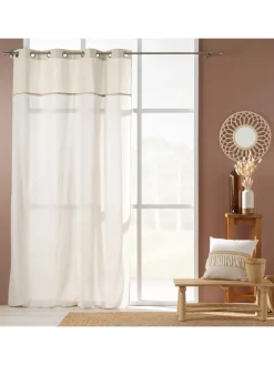 Ösenvorhang in weiß