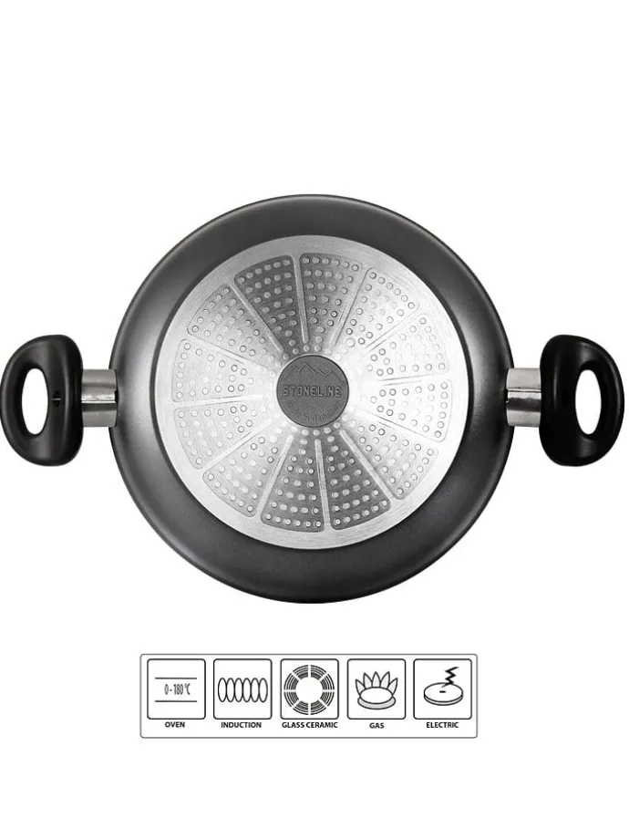 Servierpfanne in Schwarz - Ø 28 cm