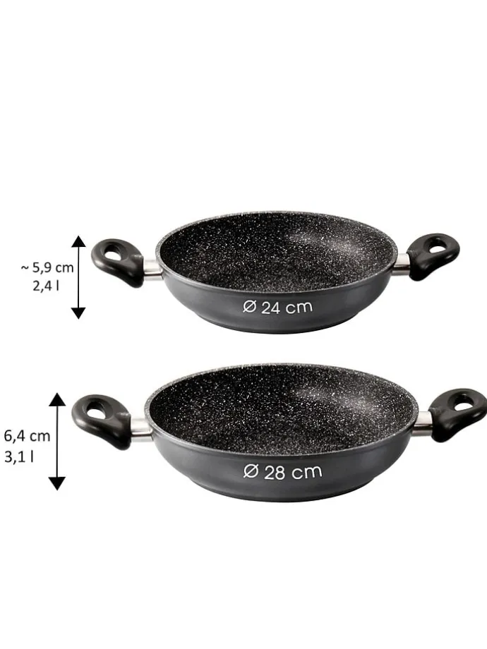 Servierpfanne in Schwarz - Ø 28 cm