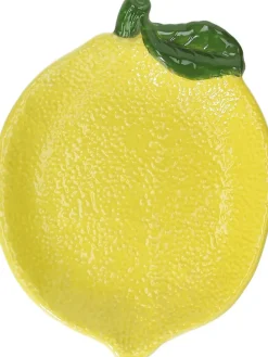 Servierplatte "Lemon Garden" in Gelb - (L)21 x (B)16 cm