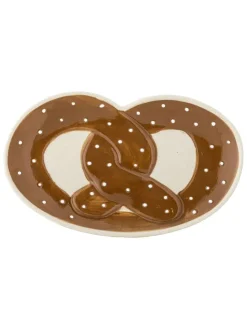 Servierplatte ''Treats'' in Hellbraun - (L)23,5 x (B)14 cm