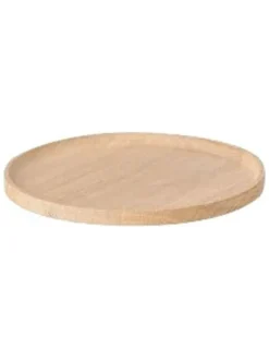 Serviertablett "Oku" in Beige - Ø 25 cm