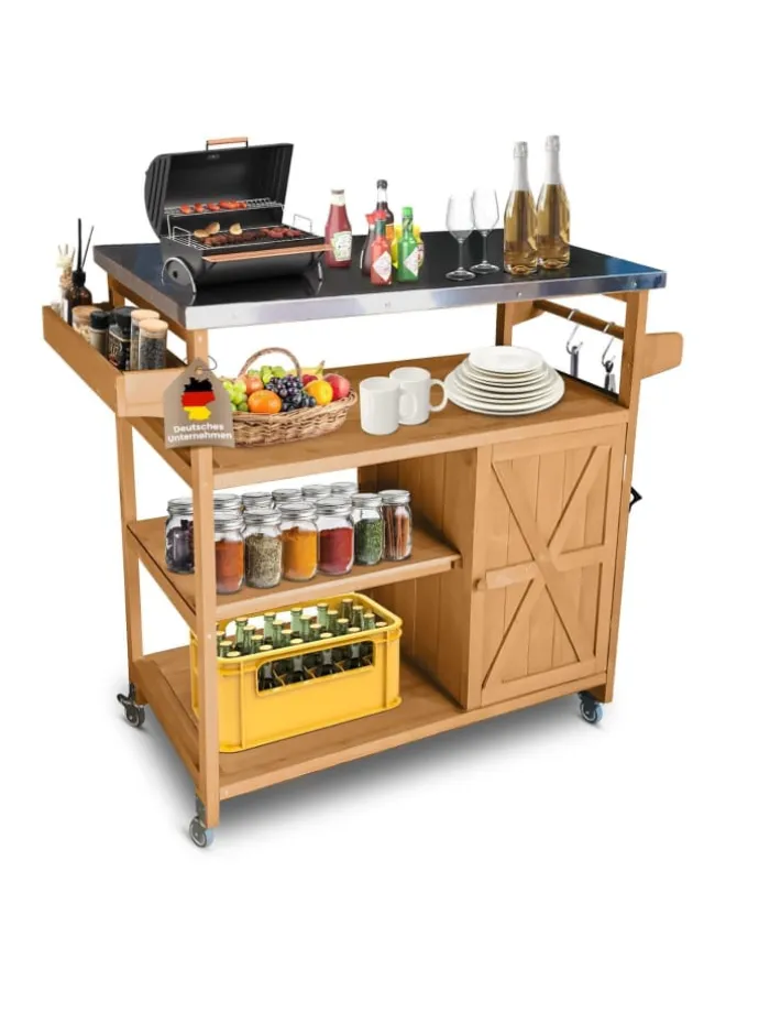 Servierwagen James Kücheninsel/-wagen in Braun