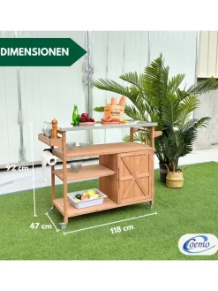 Servierwagen James Kücheninsel/-wagen in Braun