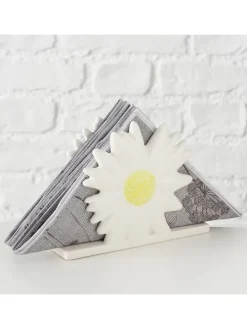 Serviettenhalter "Daisy" in Weiß - (B)15 x (H)11,6 x (T)4,5 cm