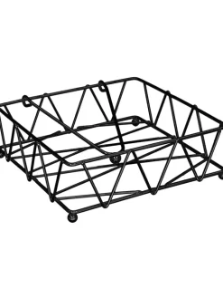 Serviettenhalter in Schwarz - (B)18,5 x (H)5,5 x (T)18,5 cm