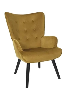 Sessel ''Giulia'' in Gelb - (B)68 x (H)96 x (T)75 cm