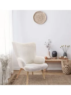 Sessel "Helsinki" in Weiß - (B)74 x (H)100 x (T)65 cm